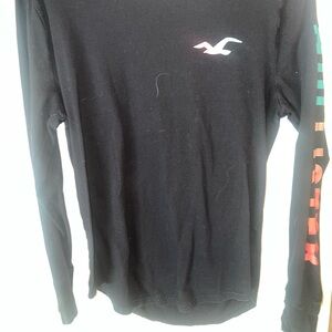 Hollister Men's Black Long Sleeve Shirt